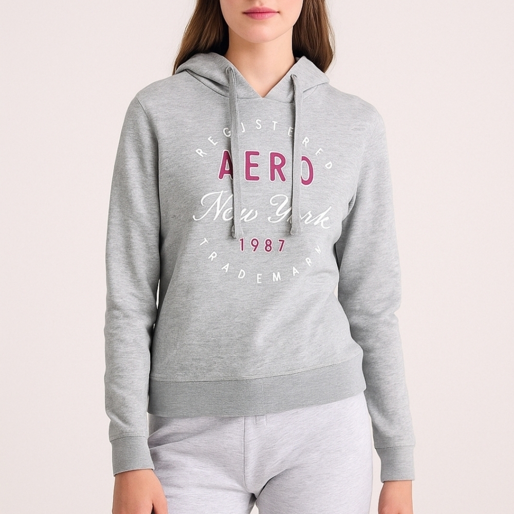 Small Aeropostale Gray Pullover Hoodie